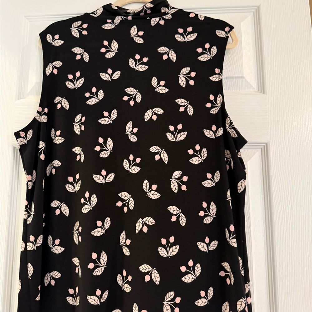 Anne Klein Mandarin Collar Blouse - Picture 4 of 4